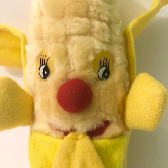 Vintage Corn Plush Anthropomorphic Stuffed Toy Caravane - Picture 2 of 16